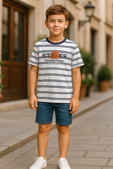 W&B Stripe Tee - WST-002