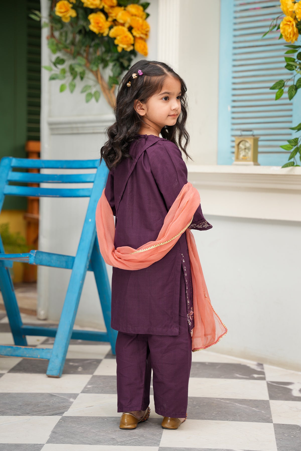 Zoya – Royal Purple Embroidered Festive Set