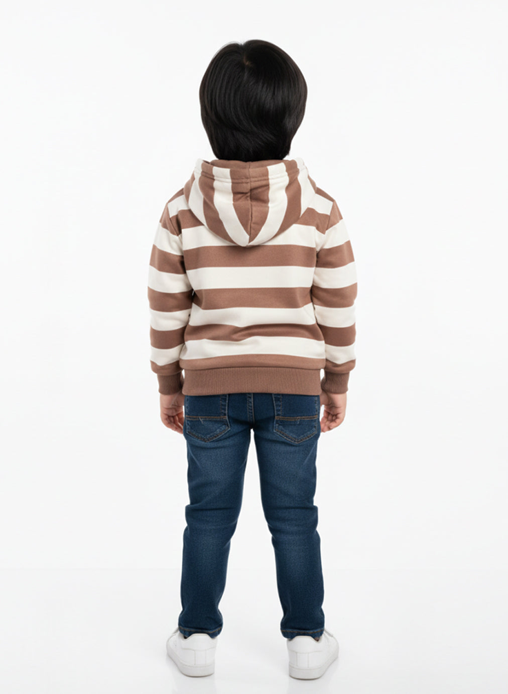 SkateBear Hoodie – Choco Stripe