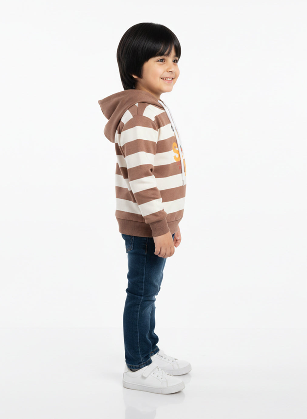 SkateBear Hoodie – Choco Stripe