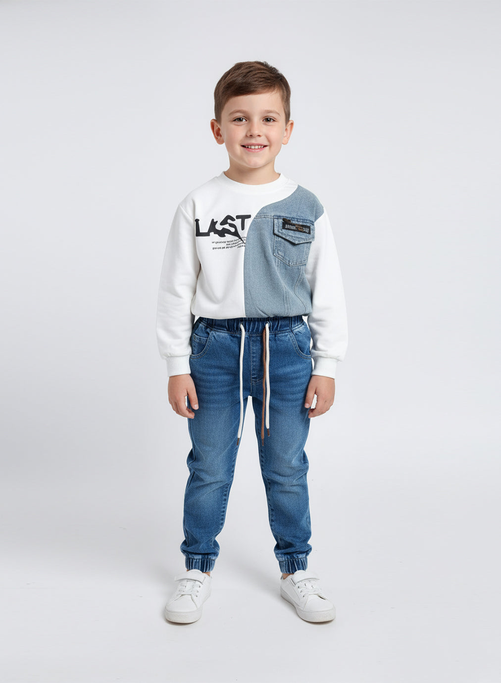 Dual Denim Vibe Boys 2-Piece Set