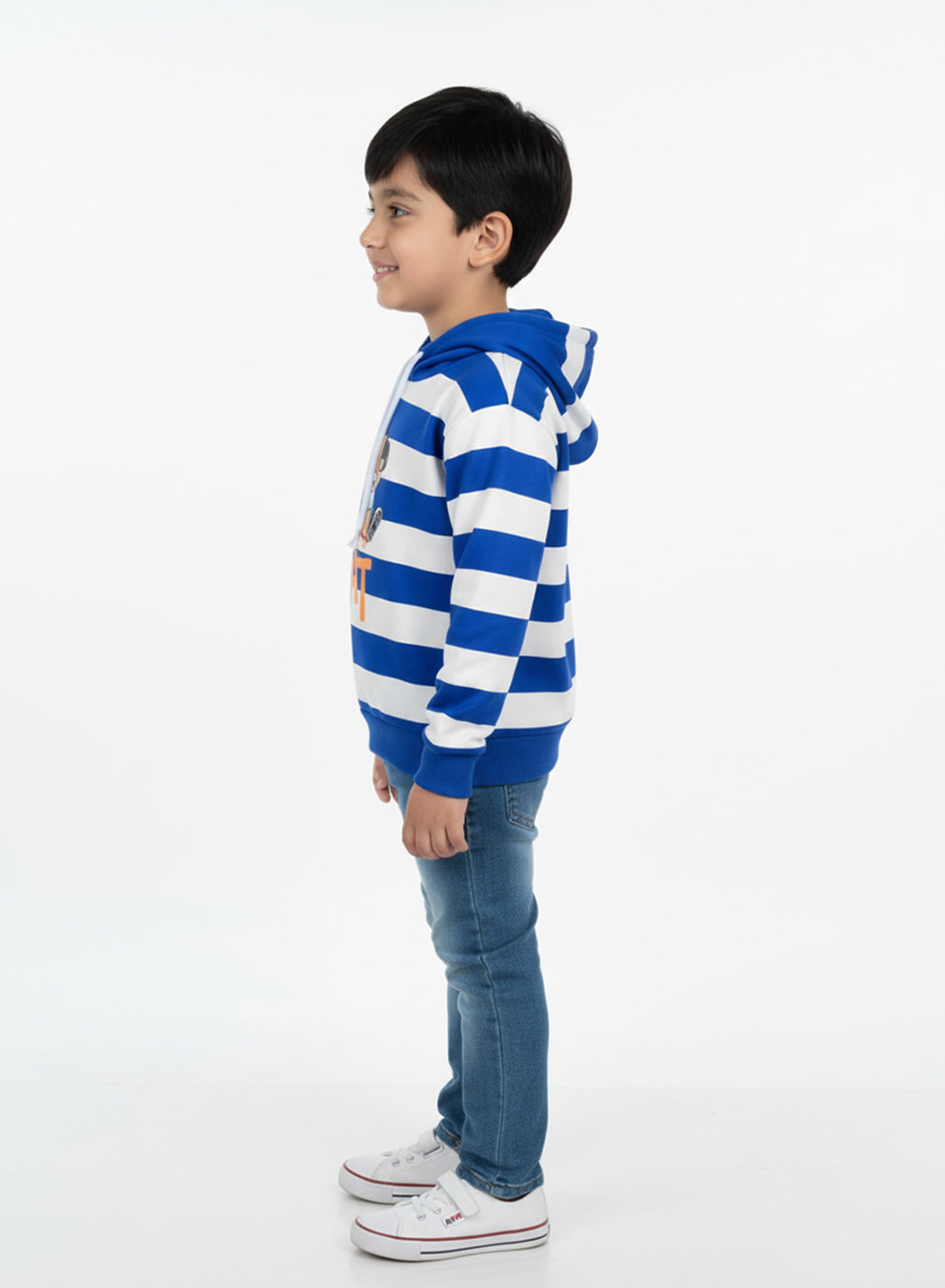 SkateBear Hoodie – Ocean Stripe