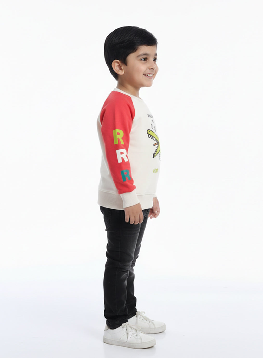 Dino Pop Sweatshirt – Red Mix