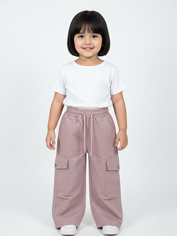 Dusty Mauve Cargo Trousers