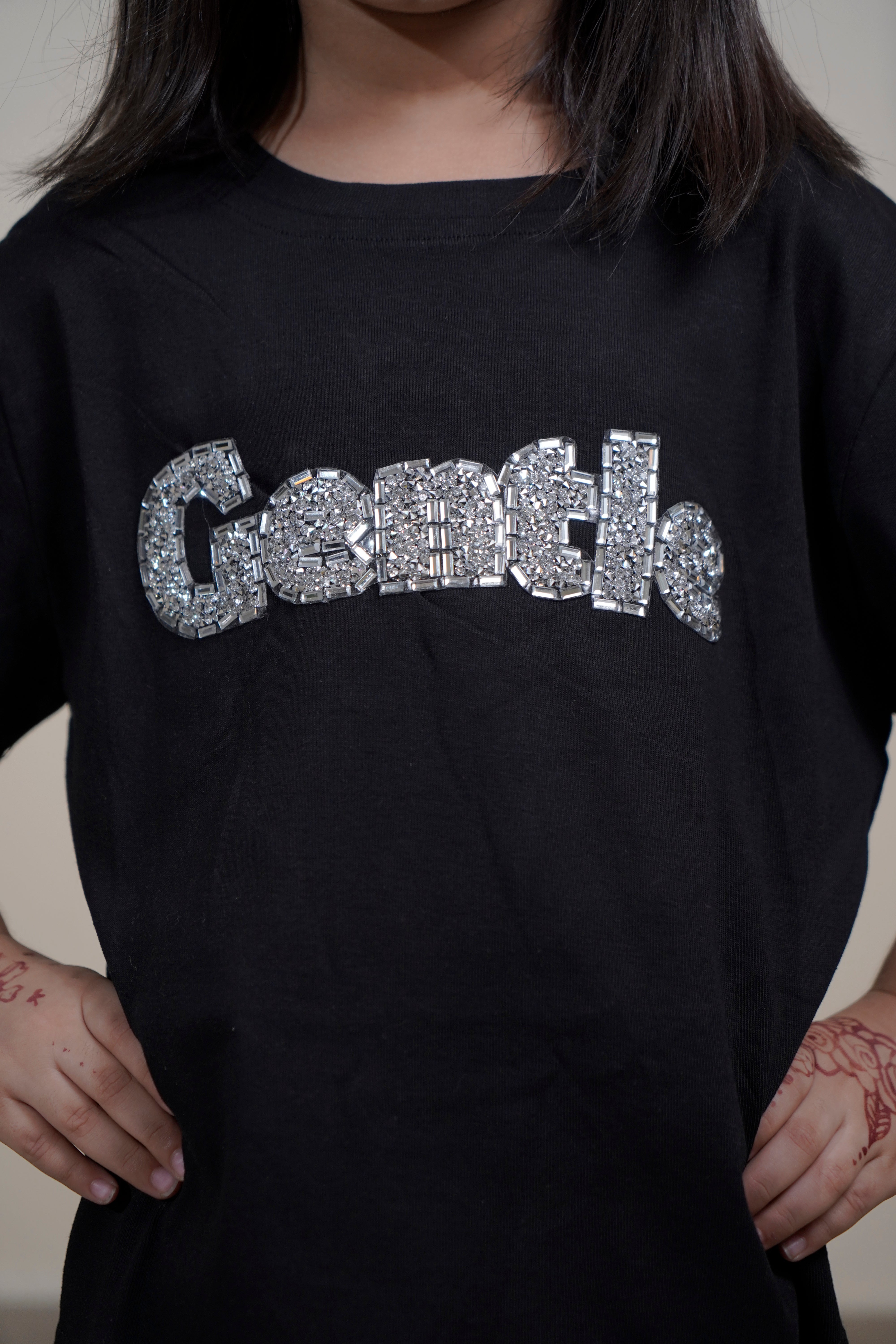 Black t Shirt with gentle graphic
