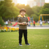 Yellow and Navy Striped Polo Shirt