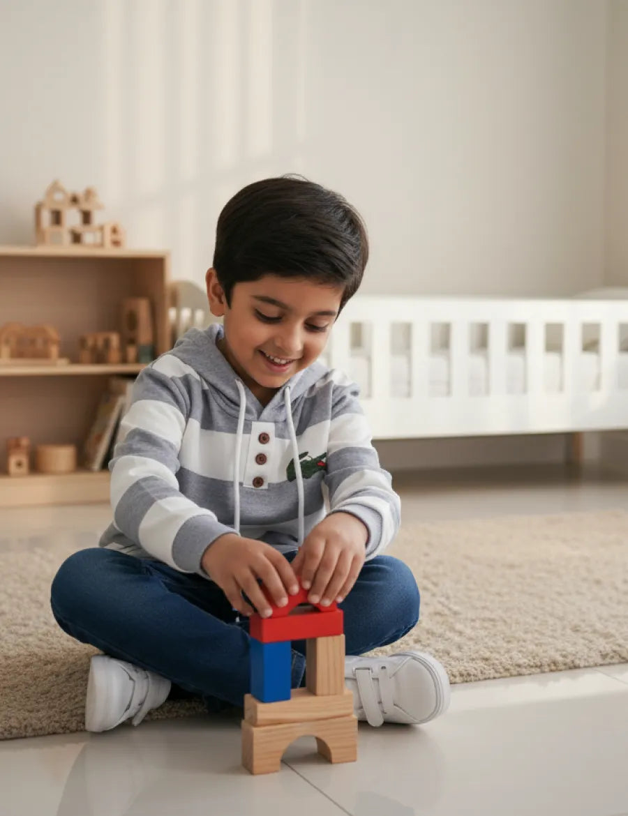 Striped Crocodile Hoodie