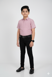 Pink & White Striped Button-Down Dress Shirt