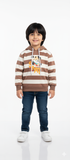SkateBear Hoodie – Choco Stripe