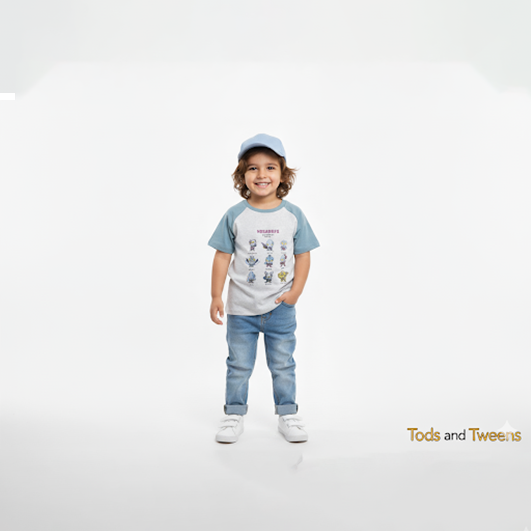 Ultraman Cartoon Graphic Colorblock Tee