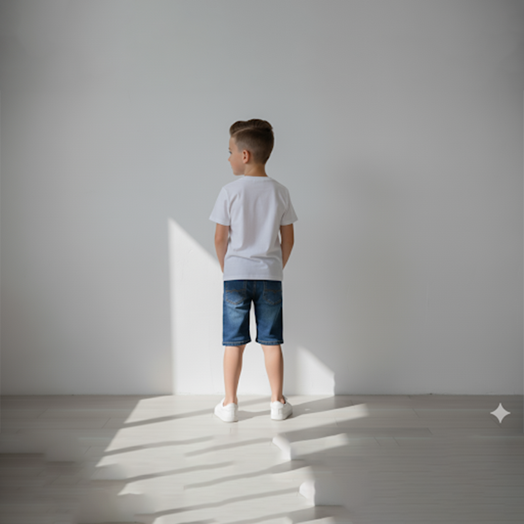 White to Grey Gradient “OVER” Graphic T-Shirt