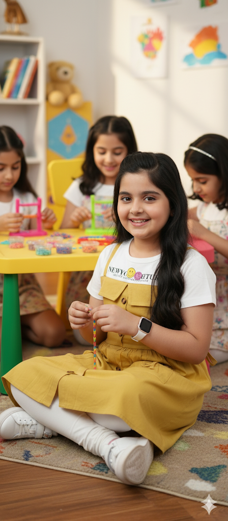 Yellow Suspender Dress with White Tee